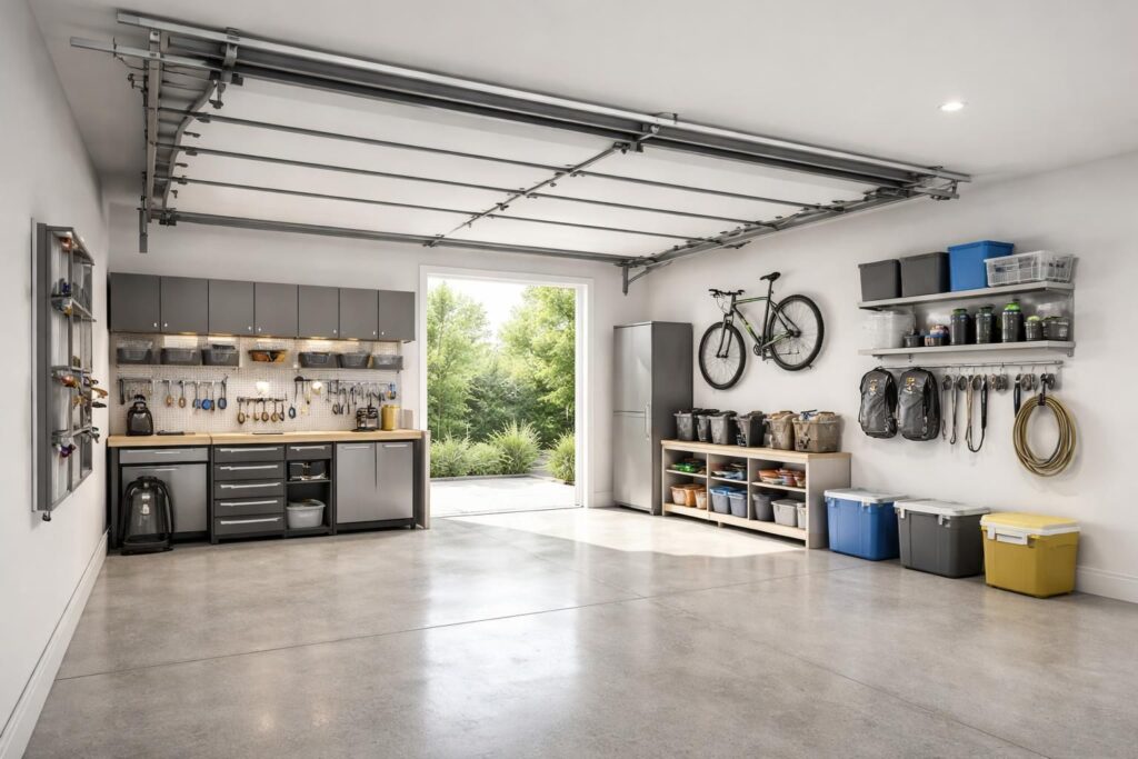 découvrez comment optimiser l’espace grâce à une porte sectionnelle plafond, une solution pratique et esthétique pour gagner de la place dans votre garage ou atelier.