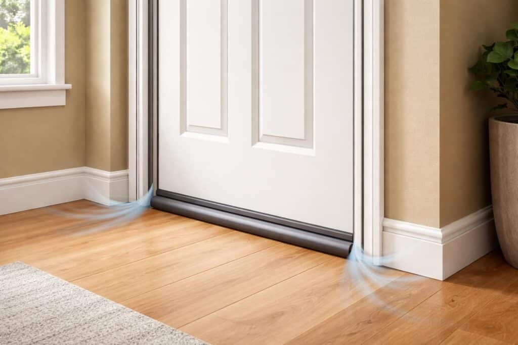 découvrez nos conseils pratiques pour réduire les courants d’air autour d’une porte et améliorer le confort thermique de votre maison.