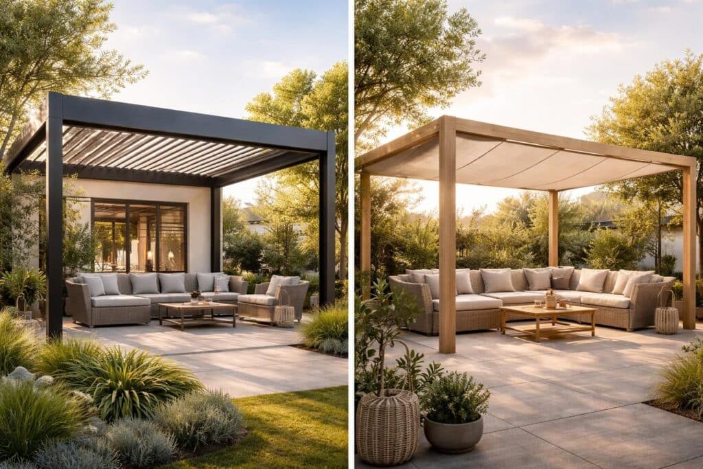 découvrez comment choisir entre une pergola bioclimatique et une pergola avec toile grâce à notre guide complet, pour aménager votre espace extérieur selon vos besoins et votre style.