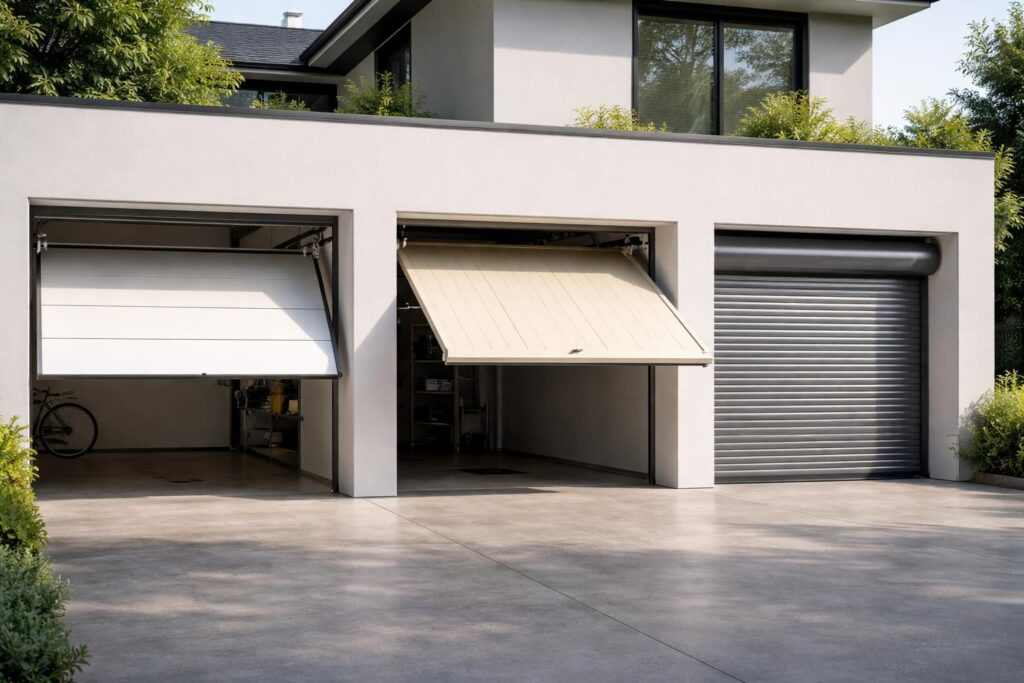 découvrez comment choisir entre une porte sectionnelle, basculante ou enroulable pour votre garage grâce à nos conseils pratiques et comparatifs.